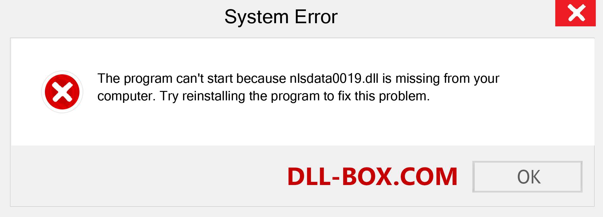 nlsdata0019.dll file is missing?. Download for Windows 7, 8, 10 - Fix  nlsdata0019 dll Missing Error on Windows, photos, images